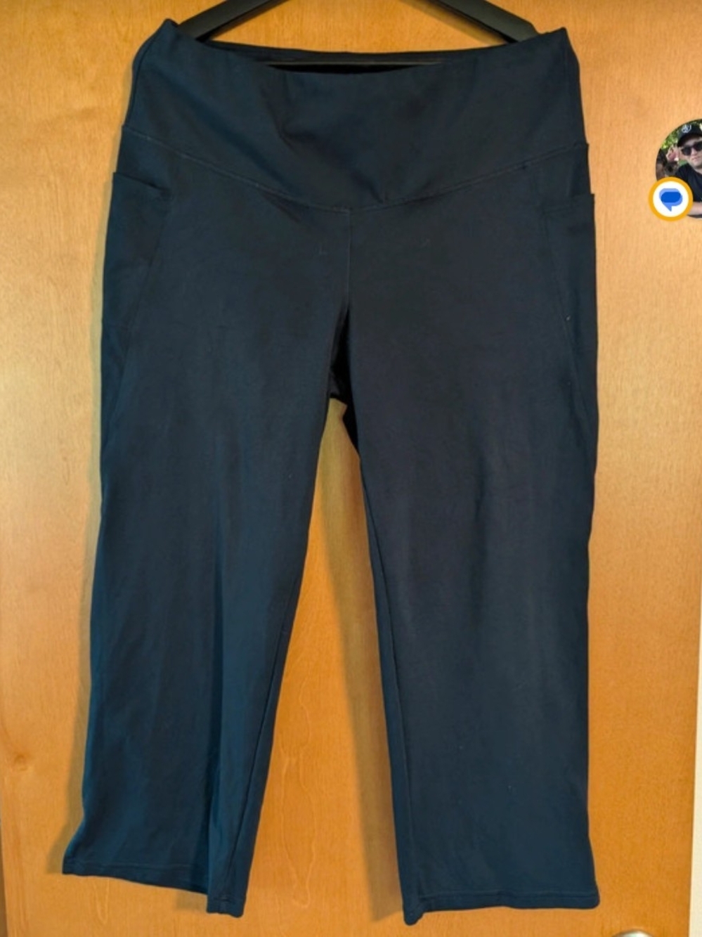 Jockey Navy Crop Capri Active Pants XL